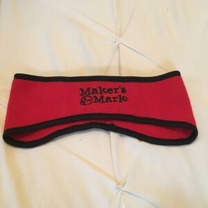 Makers Mark-NWOT-Red/Black Fleece Headband